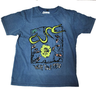 The Cure - Wish Tour '92 Official Unisex Stone Wash T-Shirt ( Men S, M, L) ***READY TO SHIP from Hong Kong***